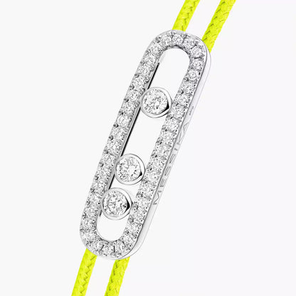 [Lume Jewelry]Messika Care(s) pink cord pavé bracelet
