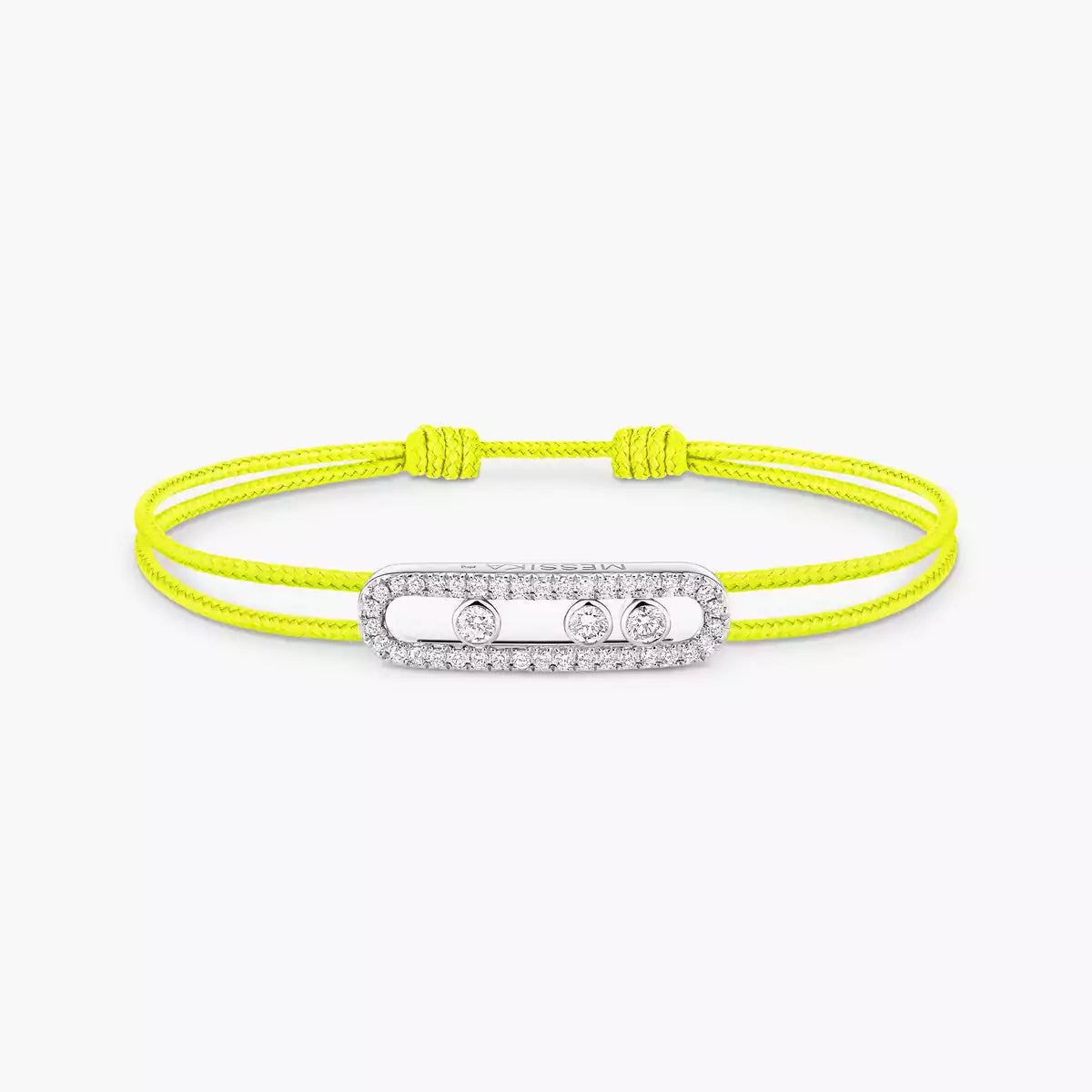 [Lume Jewelry]Messika Care(s) pink cord pavé bracelet