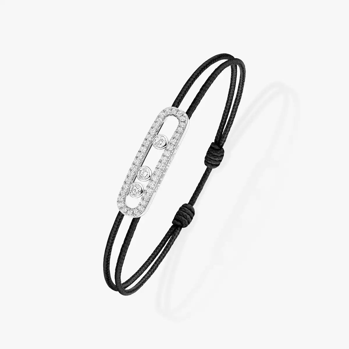 [Lume Jewelry]Messika Care(s) pink cord pavé bracelet