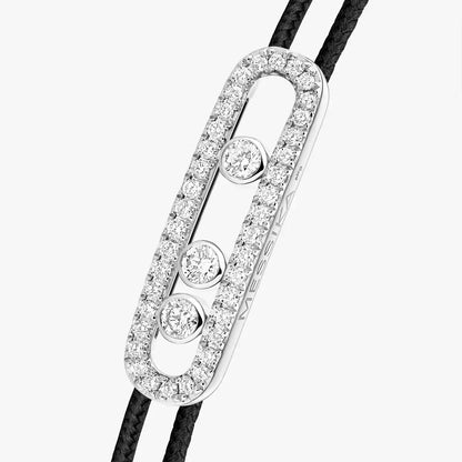 [Lume Jewelry]Messika Care(s) pink cord pavé bracelet