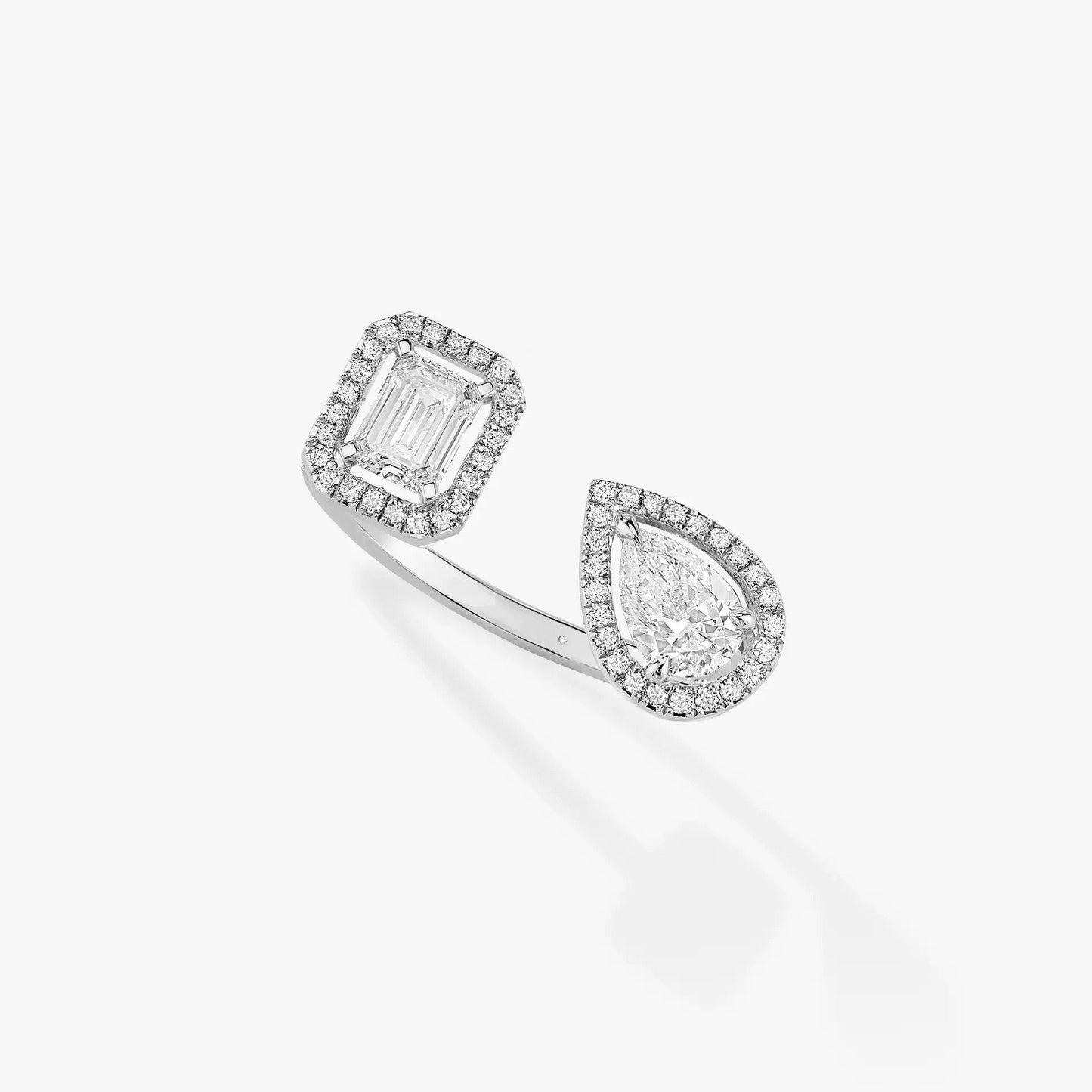 [Lume Jewelry]MY TWIN TOI & MOI SILVER DIAMOND RING
