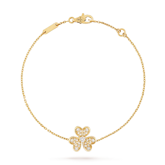 ¡®Lume Jewelry¡¯FRIVOLE GOLD FLOWER DIAMOND BRACELET