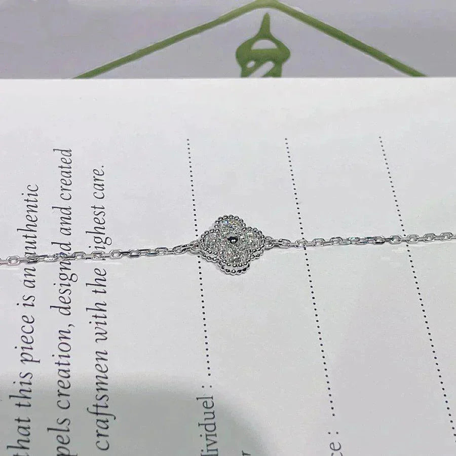 ¡®Lume Jewelry¡¯CLOVER  SINGLE FLOWER BRACELET SILVER