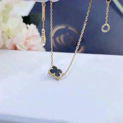 Lume Jewelry クローバーオニキスシングルバングル