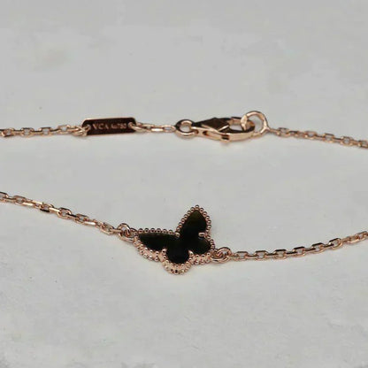 Lume Jewelry オニキス バタフライブレスレット