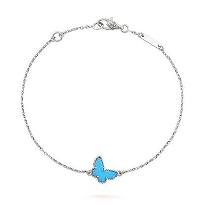 Lume Jewelry® バタフライ ターコイズ バタフライブレスレット シルバー
