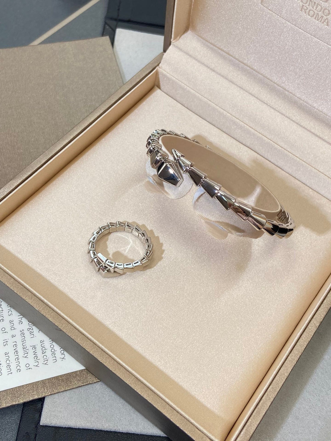 [✨Lume Jewelry✨] Viper Silver No‑Diamond Snake Bracelet
