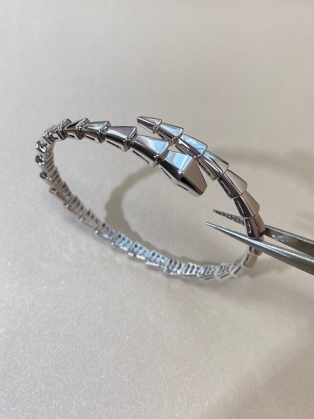 [✨Lume Jewelry✨] Viper Silver No‑Diamond Snake Bracelet