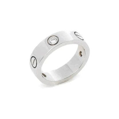 ¡®Lume Jewelry¡¯LOVE RING 5.5MM 3 DIAMONDS SILVER